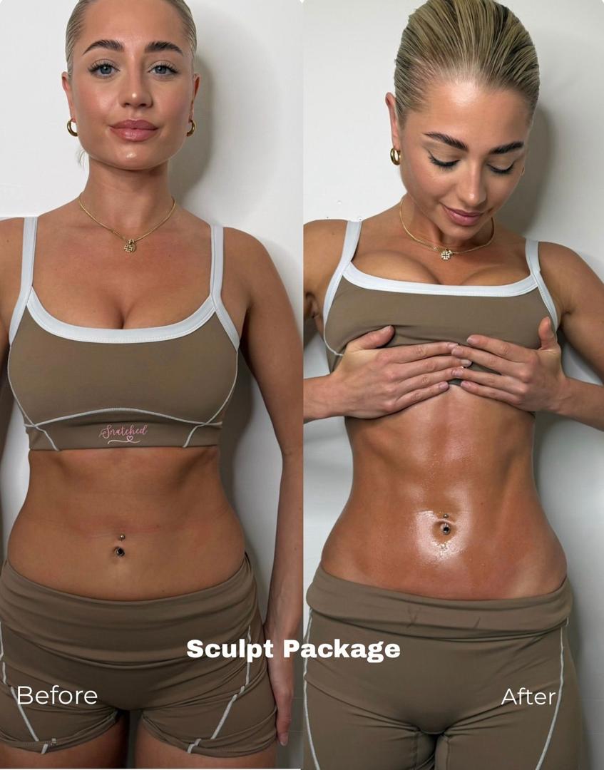 Before and after sculpt package transformation